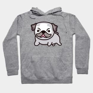 Pug Dog Lover - Cute Dog Drawing Hoodie